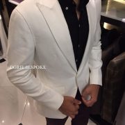 100 white linen blazer natural hand stitched shoulder by dgrie dgrie 1