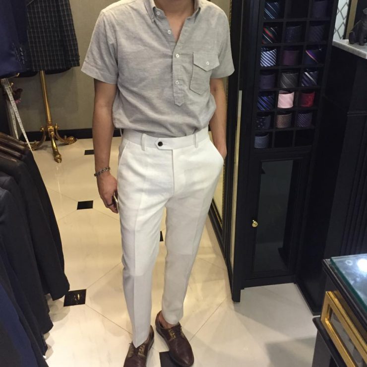 DGRIE SHIRTS & LINEN PANTS: กางเกงลินิน และ ตัดเชิ้ต 2 dgrie bespoke shirts linen pants dgrie