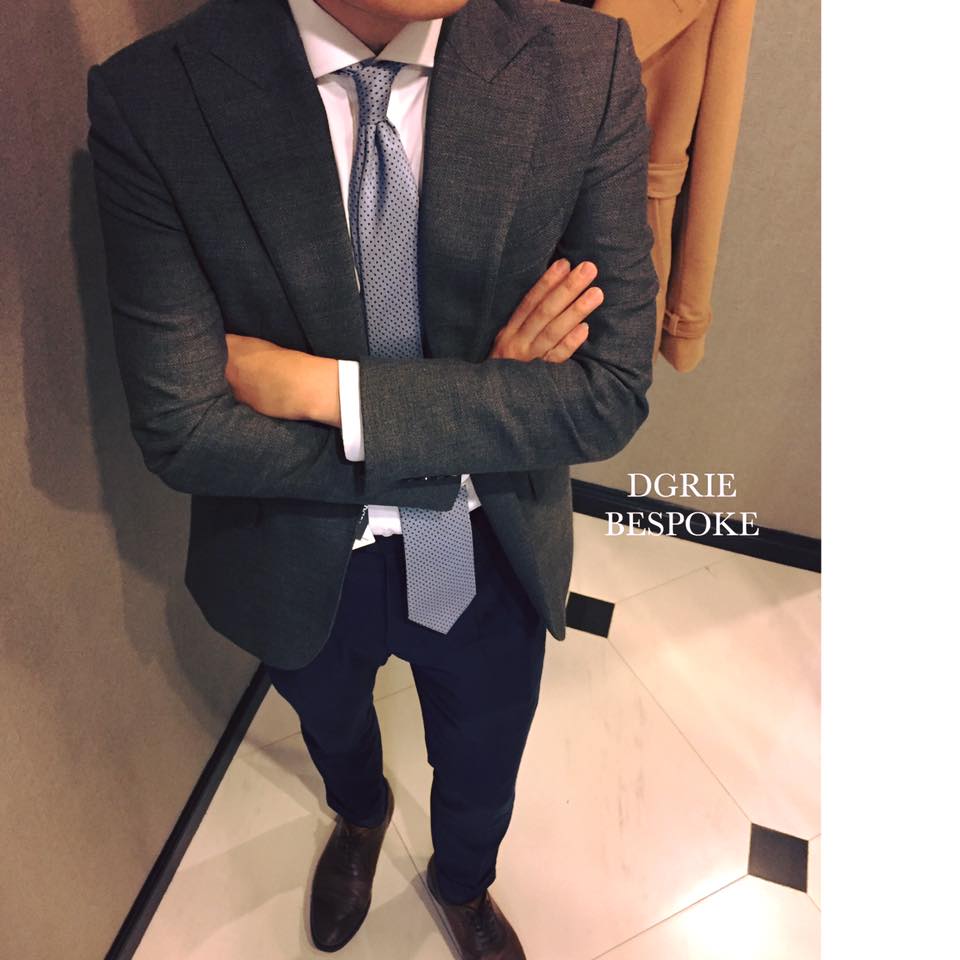 dgrie man d11 classic cutaway collar shirts grey blazer dgrie 2