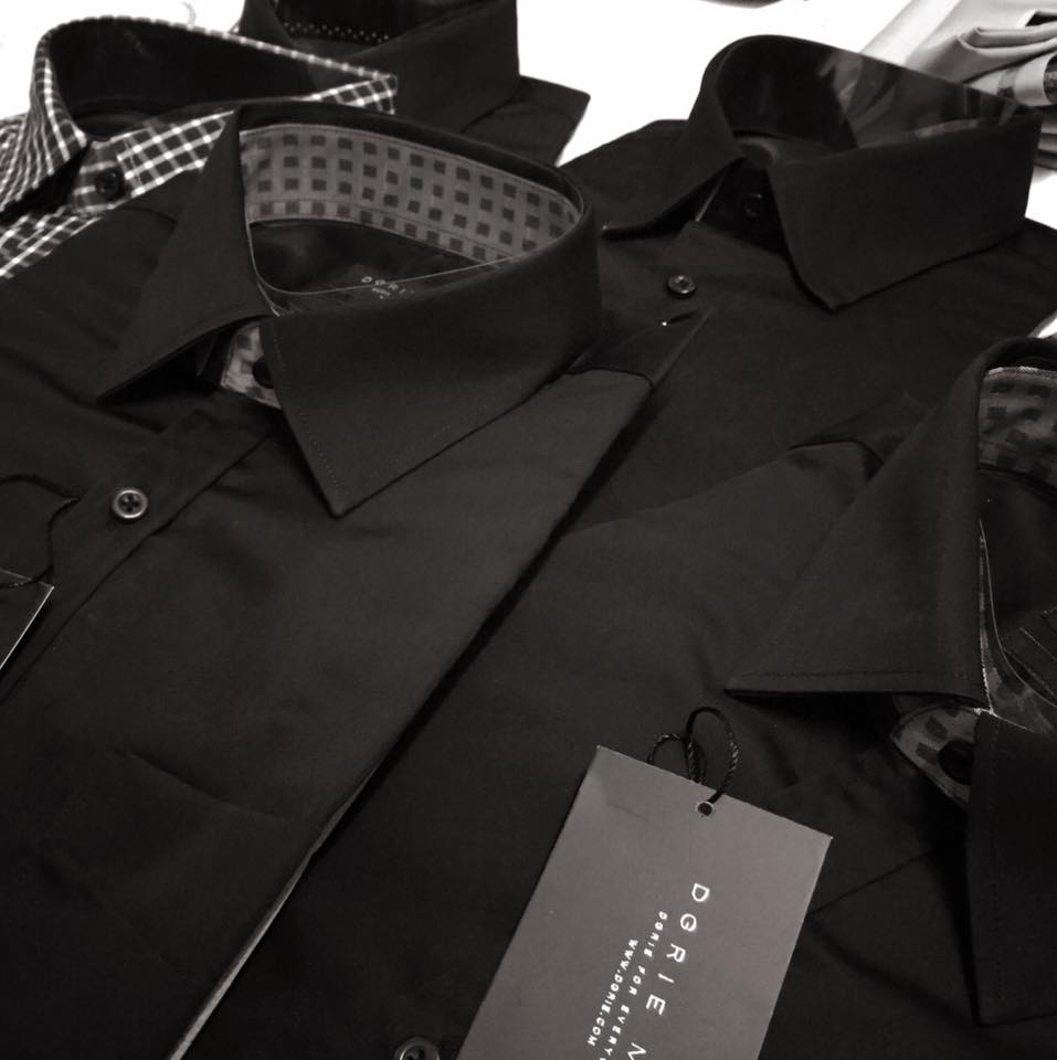 dgrie man slim fit black shirt dgrie 1