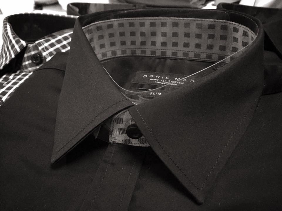 dgrie man slim fit black shirt dgrie