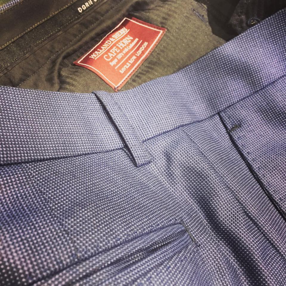 exclusive hollandsherry capehorn cashmere dormeuil pants hand pick stitch dgrie 1