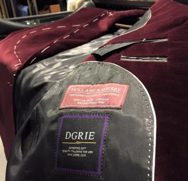 HOLLAND & SHERRY VELVET JACKET, ร้านตัดสูทผ้าอิตาลี 15 holland sherry velvet jacket dgrie 2