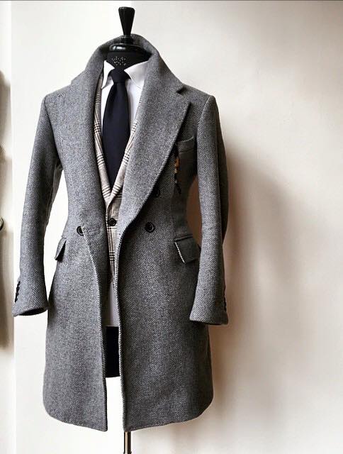 HUDDERSFIELD / DGRIE COAT / FLANNEL SUITS 100% WOOL MADE IN ENGLAND DARK NAVY 17 huddersfield dgrie coat flannel suits 100 wool made in england dark navy dgrie 10