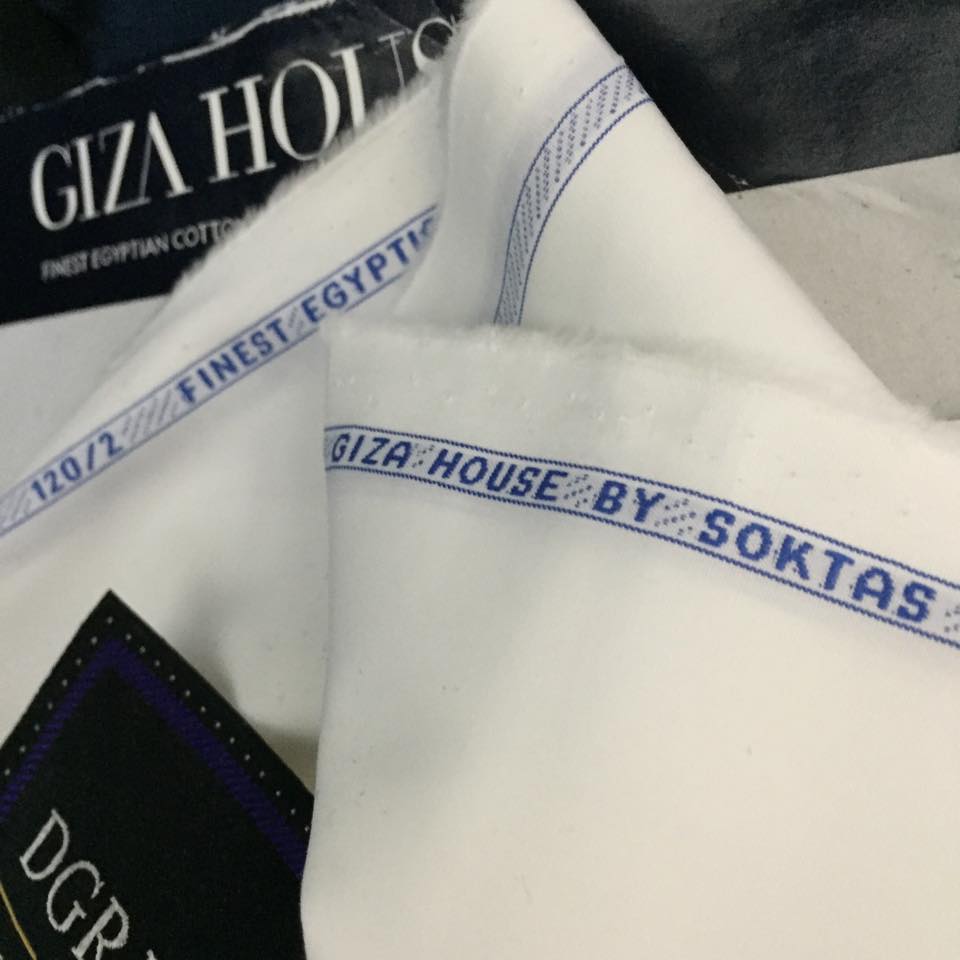 LIMITED PEARL WHITE - 120/2 GIZA HOUSE 100% EGYPTIAN COTTON BY SOKTAS 1 limited pearl white 1202 giza house 100 egyptian cotton by soktas bespoke shirt dgrie