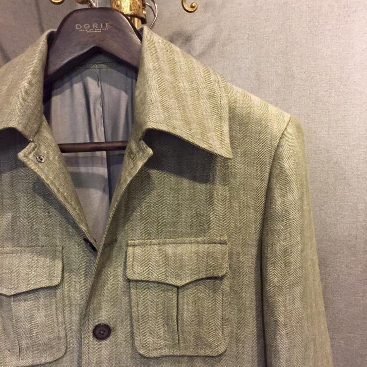 W. BILL IRISH LINEN MILITARY SAFARI JACKET 93 w bill irish linen military safari jacket dgrie