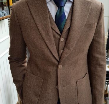 classic wool flannel suits lapel vest in british style dgrie