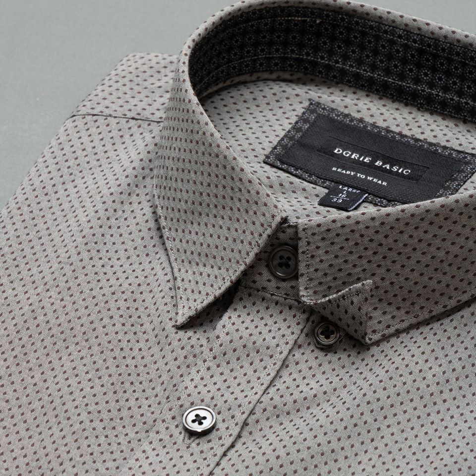 dgrie diamonds print gray cotton slim collar shirt dgrie 2 dgrie diamonds print gray cotton slim collar shirt dgrie 2