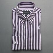 dgrie man english stripe navy blue hidden button dgrie 3