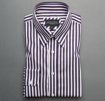 dgrie man english stripe navy blue hidden button dgrie 3