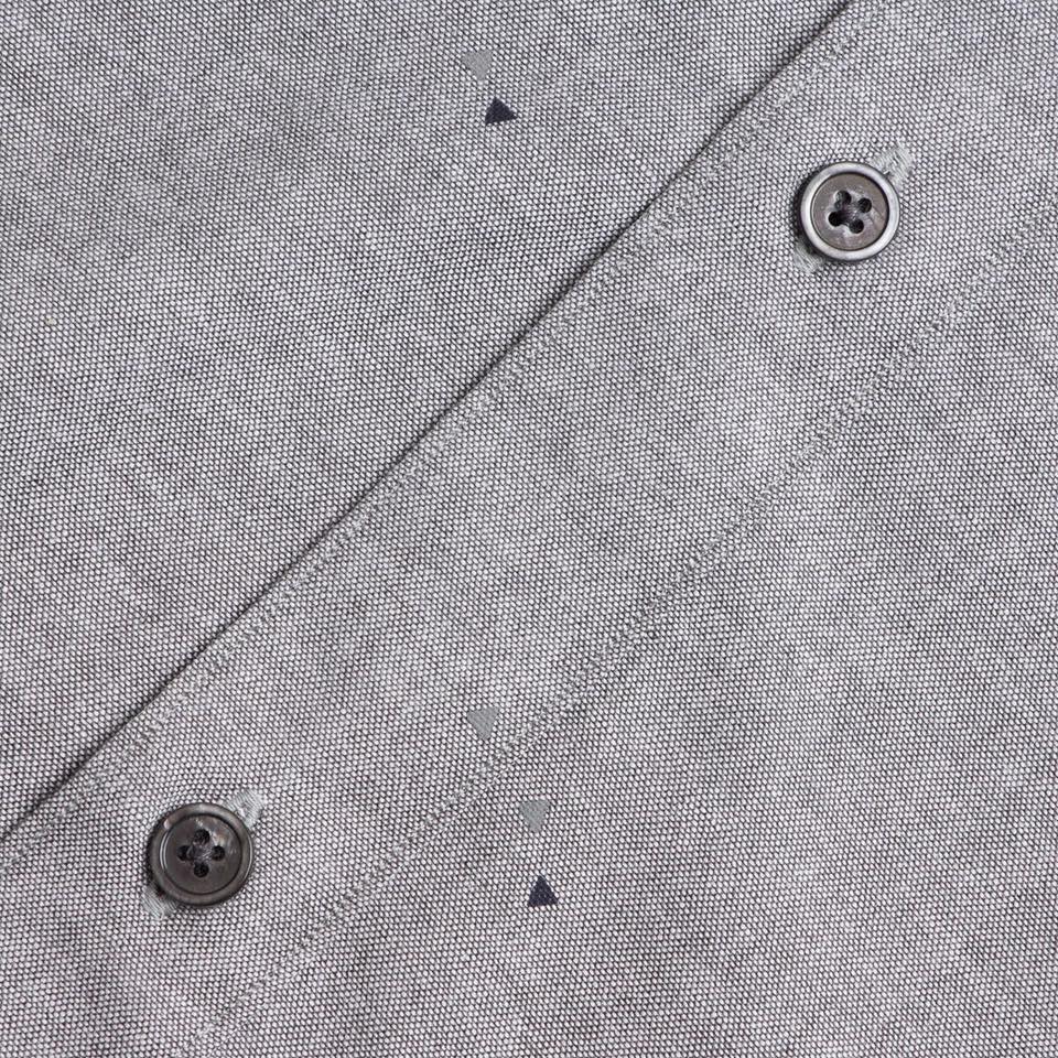 dgrie man light gray print oxford shirt dgrie 2