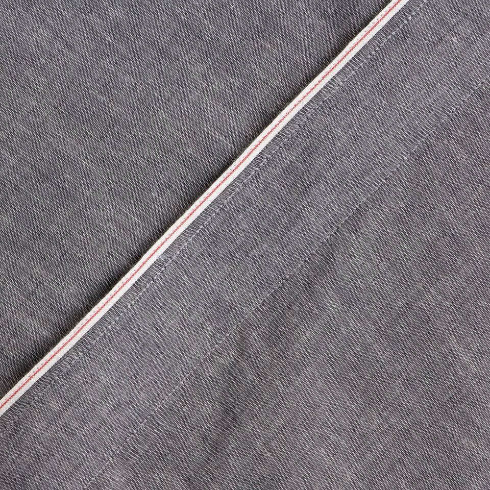 dgrie man selvedge shirt dark gray slim collar dgrie 3