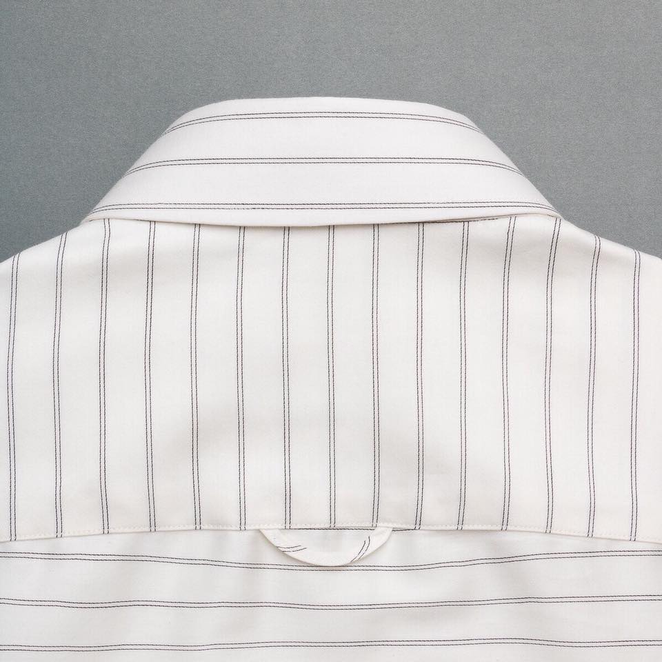 dgrie man slim fit italian button down stripe cream shirt dgrie 2