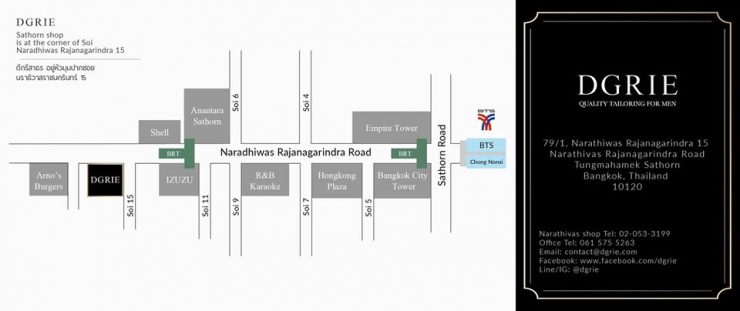 DGRIE MAP SATHORN: ร้านตัดสูทสาทร 3 dgrie sathorn narathiwat dgrie
