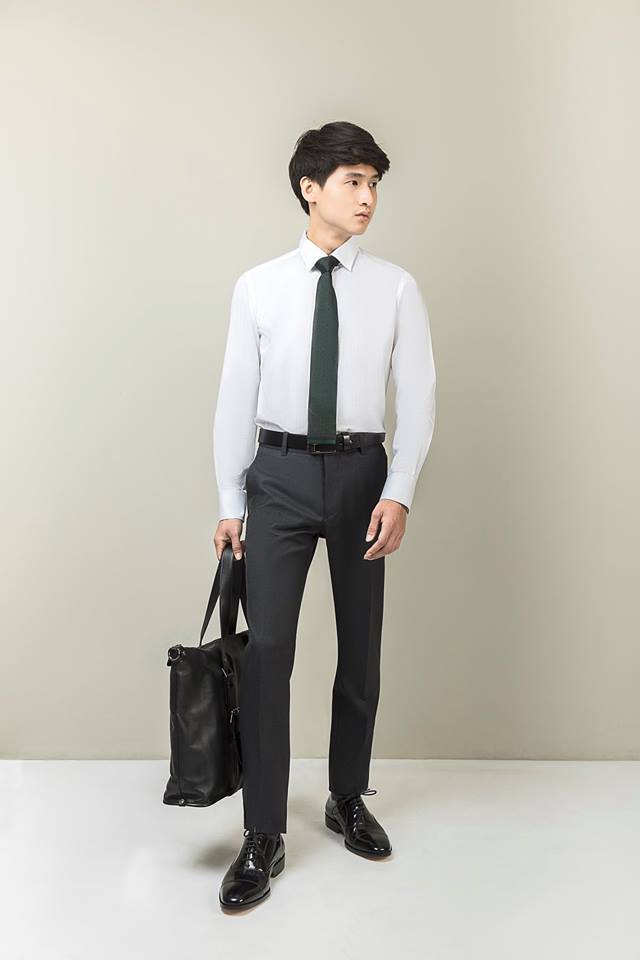 dgrie windowpane cotton bs white shirt dgrie