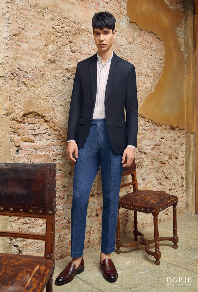 dgrie mens executive casual shirt match jacket jeans dgrie 19