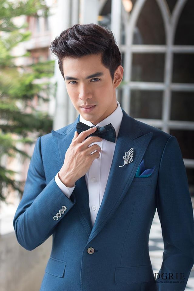 dgrie navy blue peaked lapel slim fit best mens wool suit dgrie 2