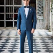 dgrie navy blue peaked lapel slim fit best mens wool suit dgrie 3