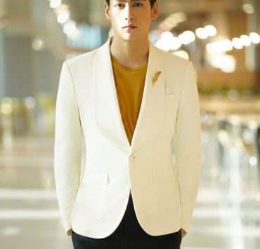 dgrie tailored fit tux white cream with shawl lapel wool trousers dgrie 1