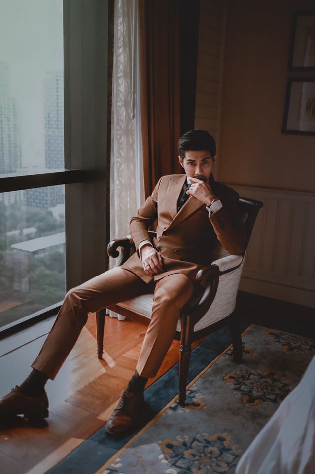 dgrie brown double breasted wool mix slim fit suits dgrie 2