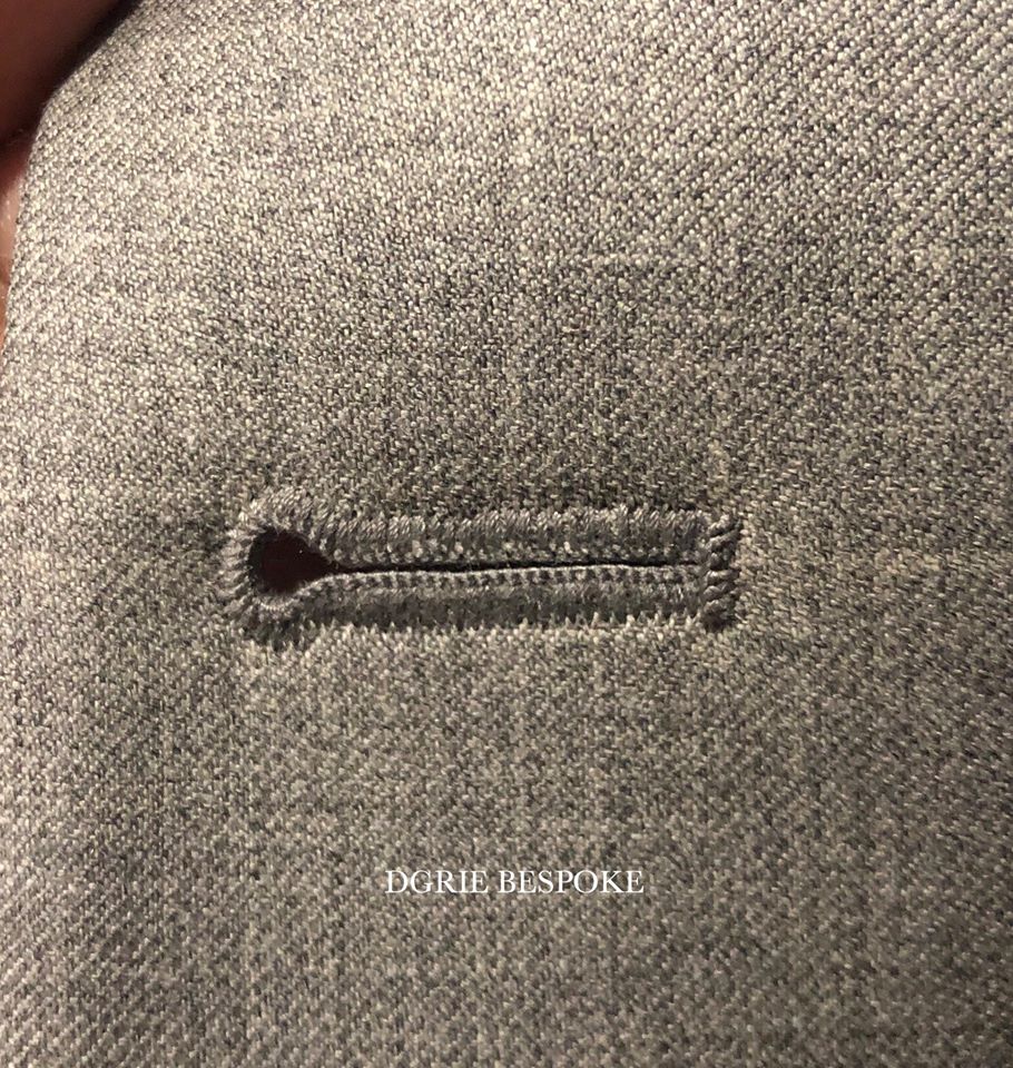dgrie man hand sewn buttonhole dgrie