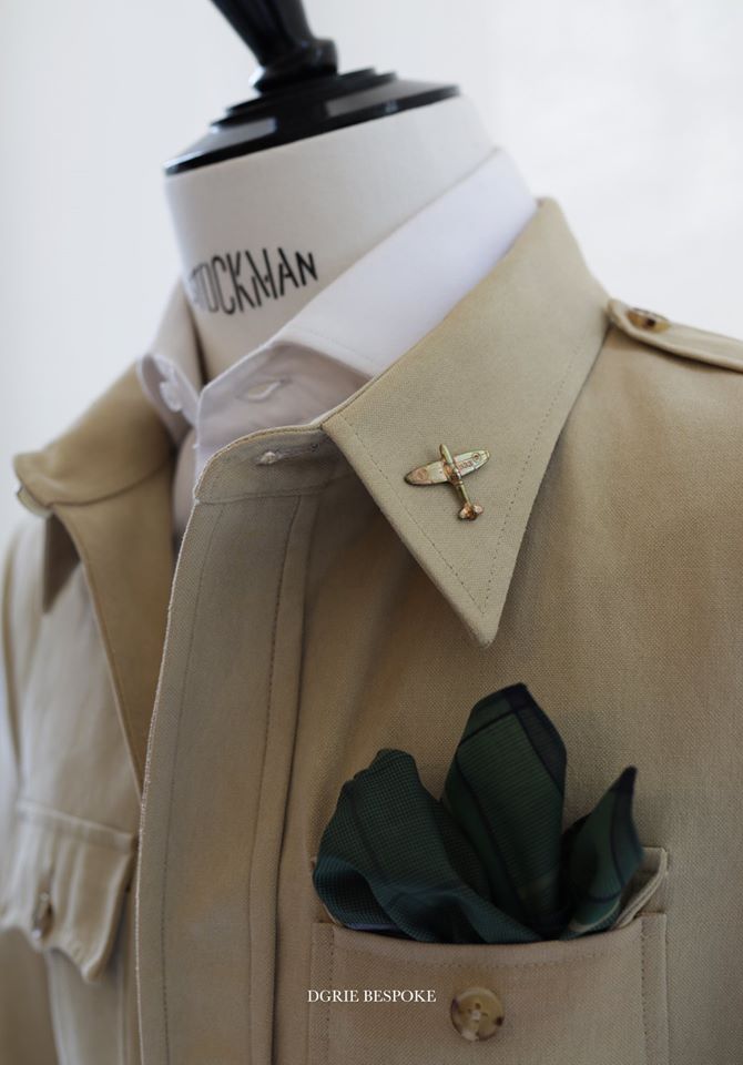 dgrie safari jacket 100 cotton with cutaway collar shirt dgrie 1