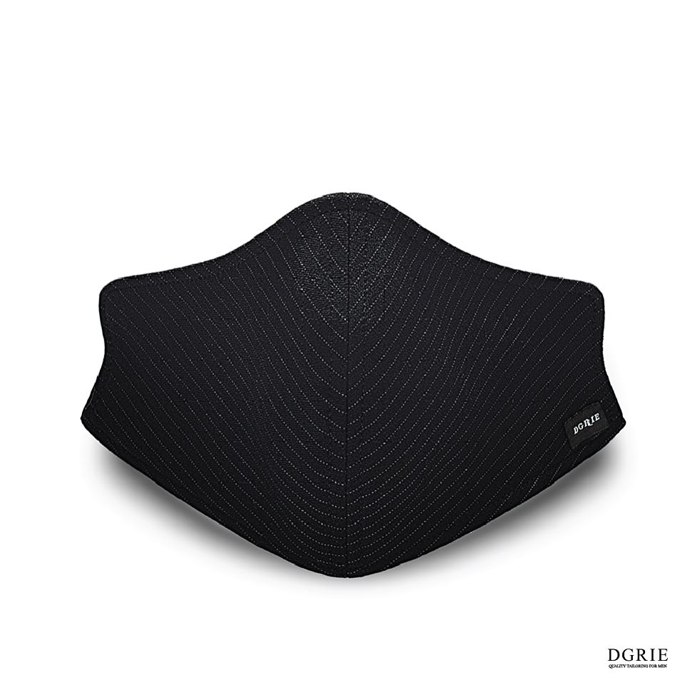 dgrie no 2 black stripe water repellent anti pollution face mask dgrie 2