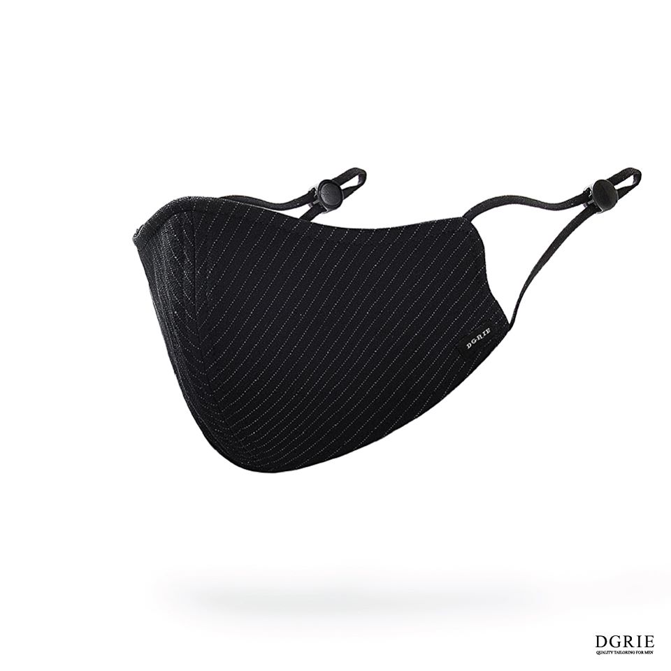 dgrie no 2 black stripe water repellent anti pollution face mask dgrie 4