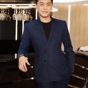 chopin noochintra dgrie navy wool herringbone dgrie 1