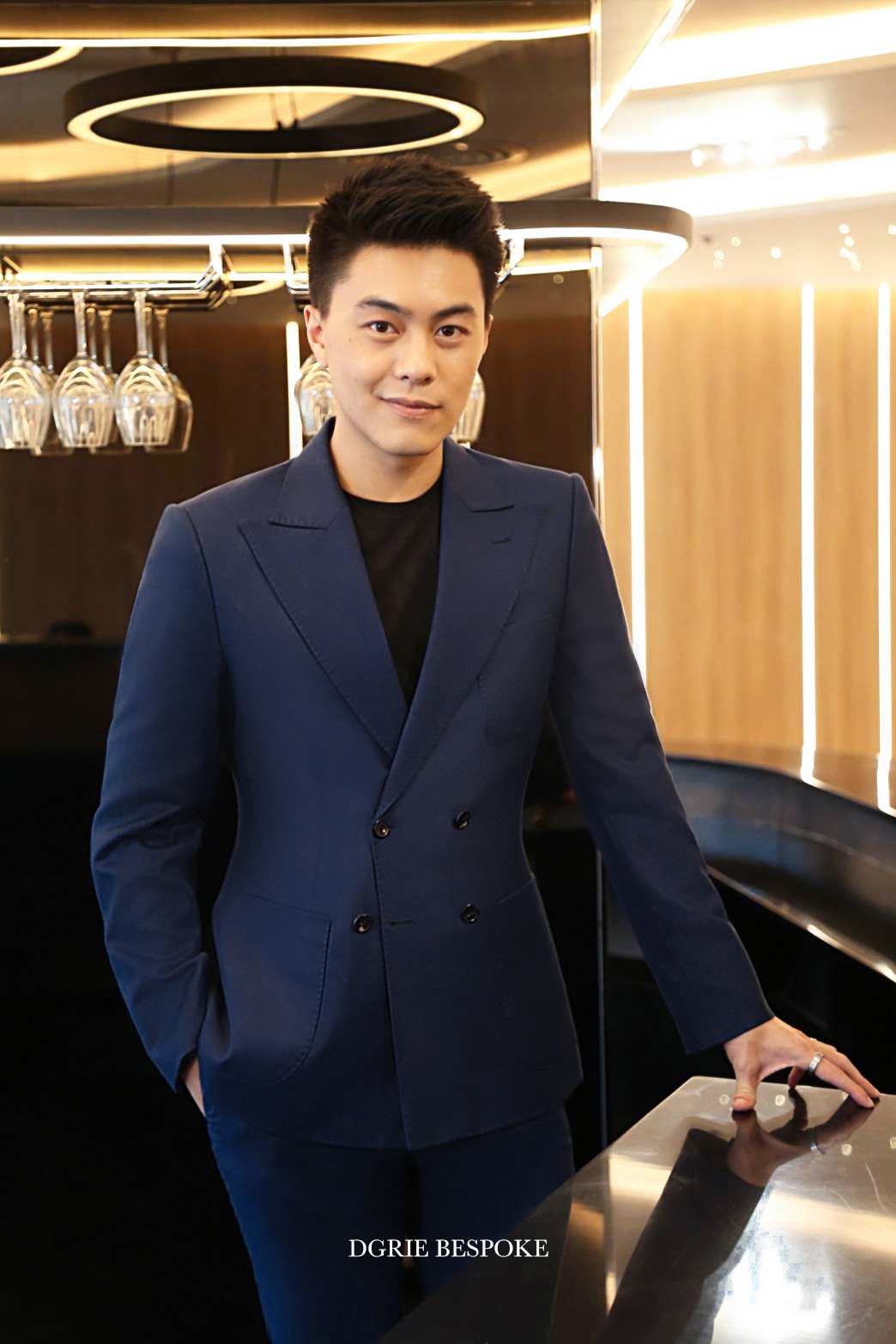 chopin noochintra dgrie navy wool herringbone dgrie