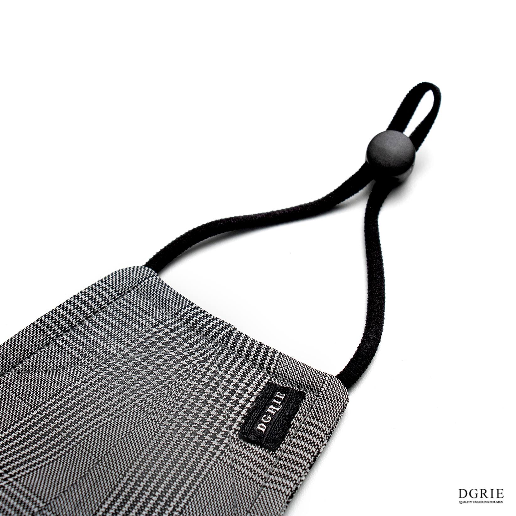 dgrie face mask v 5 grey glen check dgrie 3