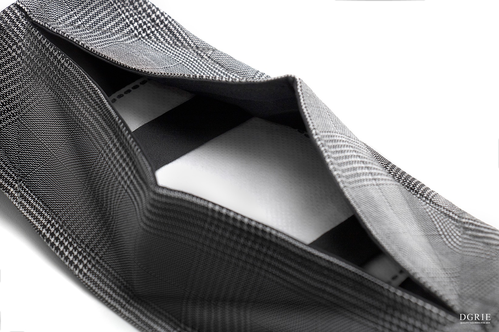 dgrie face mask v 5 grey glen check dgrie 4