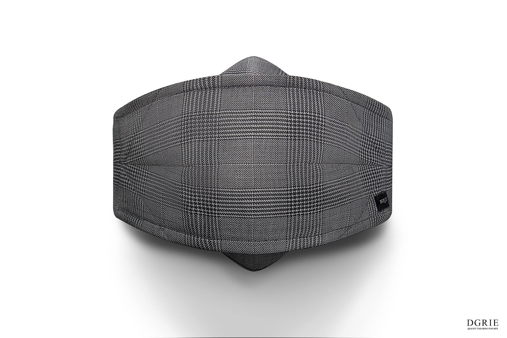 dgrie face mask v 5 grey glen check dgrie 6
