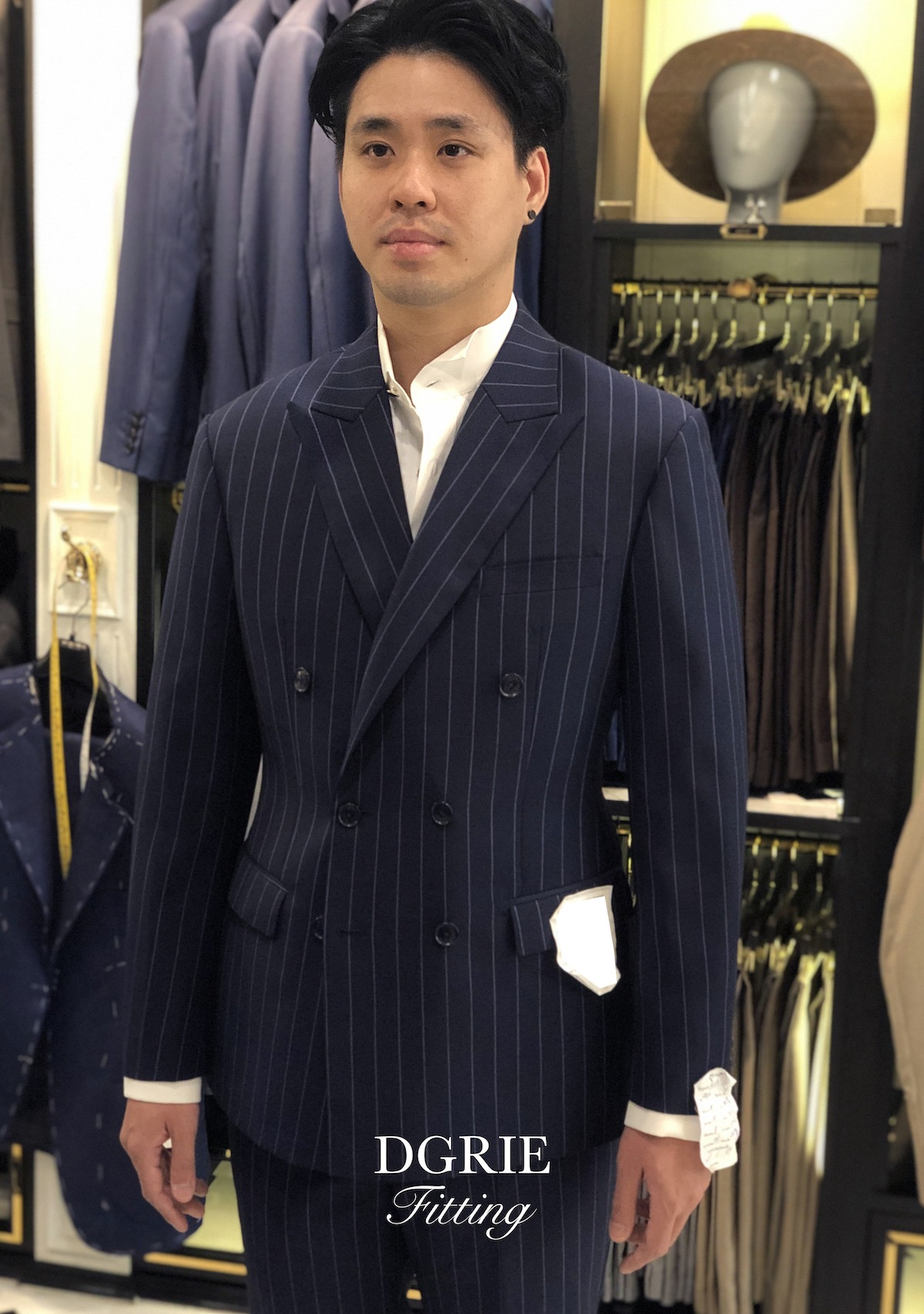 fitting pinstripe double breasted suits dgrie 3 fitting pinstripe double breasted suits dgrie 3