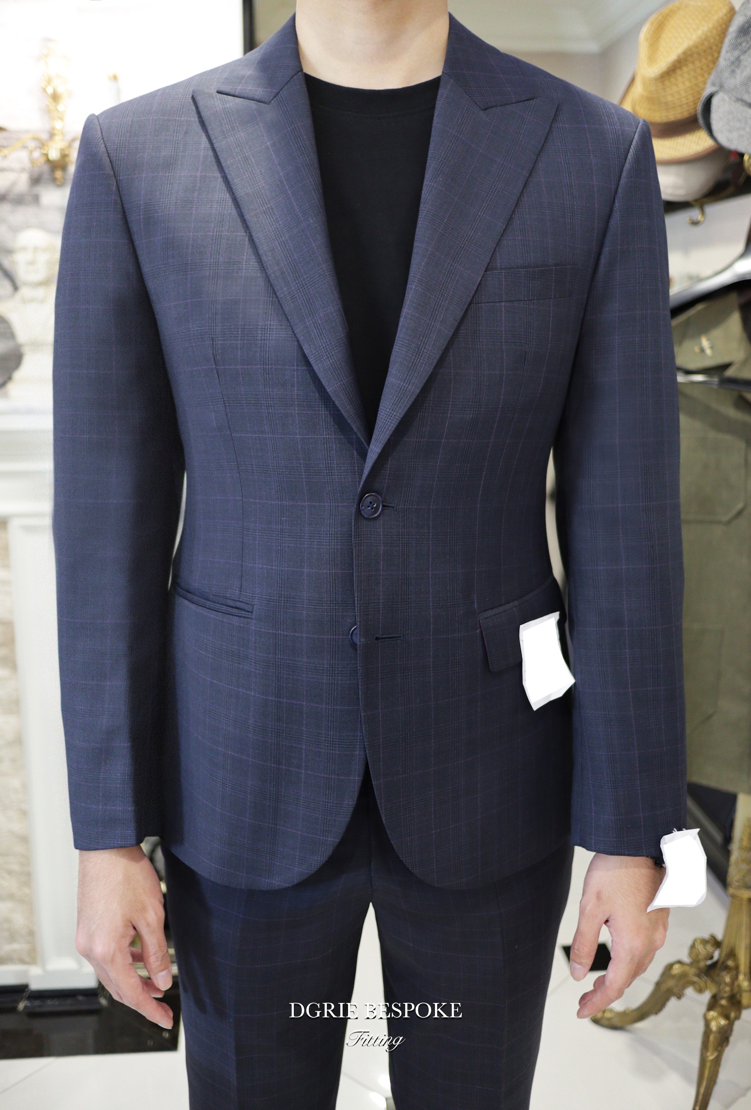 navy blue prince of wales suits dgrie 1 navy blue prince of wales suits dgrie 1