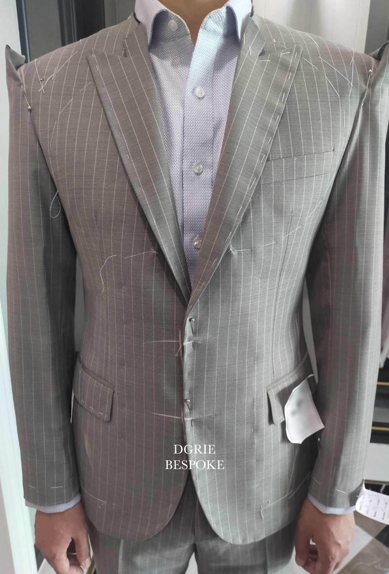 1st fitting grey pinstripe suits dgrie 1 1st fitting grey pinstripe suits dgrie 1