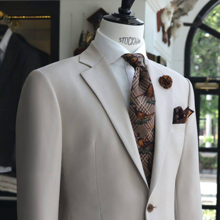 ตัดสูทแต่งงาน : สูทงานเช้า สีเบจ Beige groom suits 20 beige groom suits dgrie 4