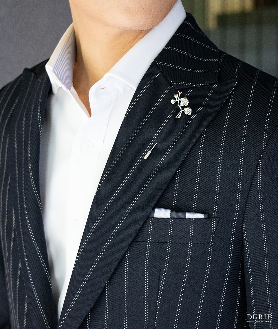 dgrie navy blue pinstripe dgrie 3