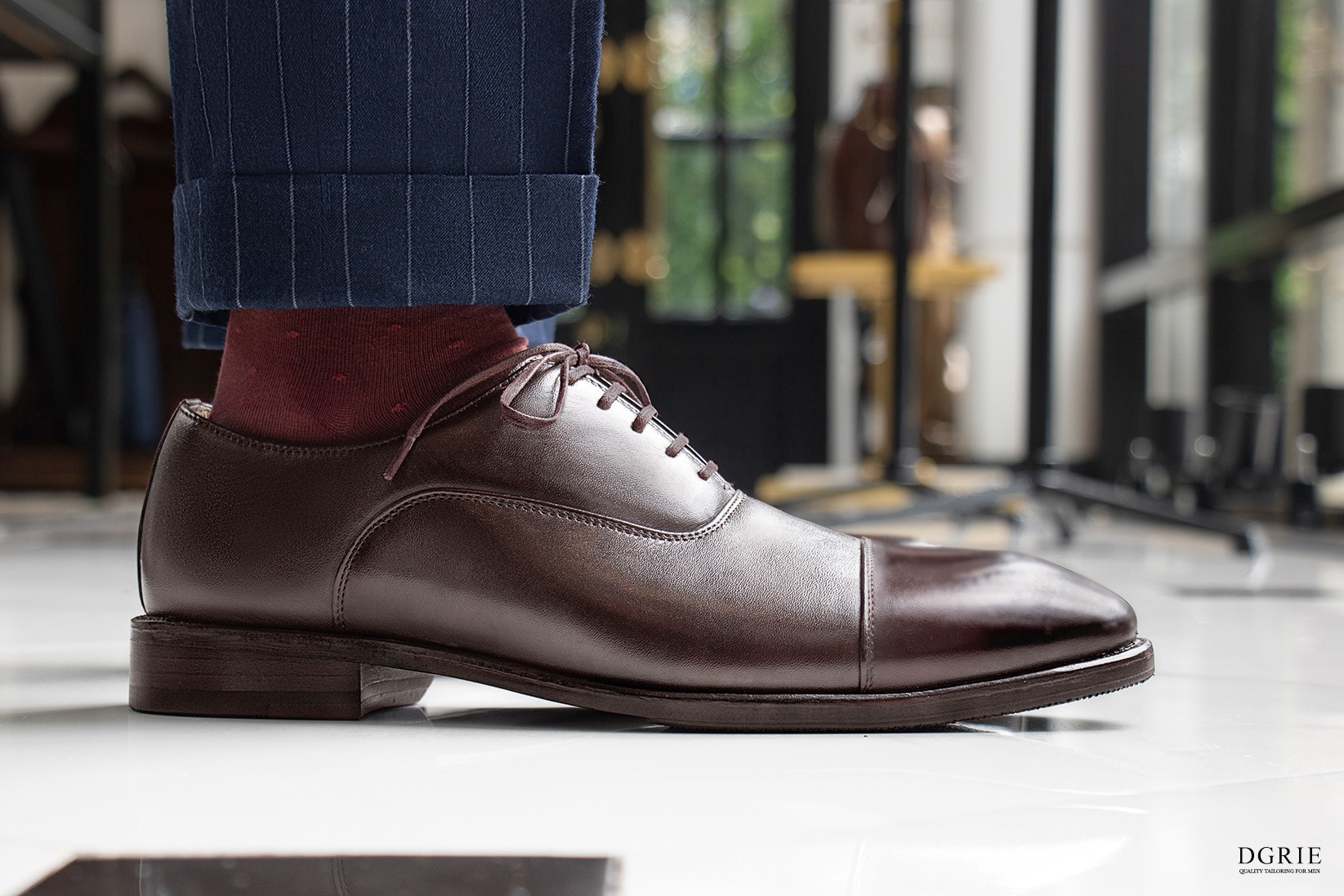 dgrie shoes dark brown premium captoe dgrie