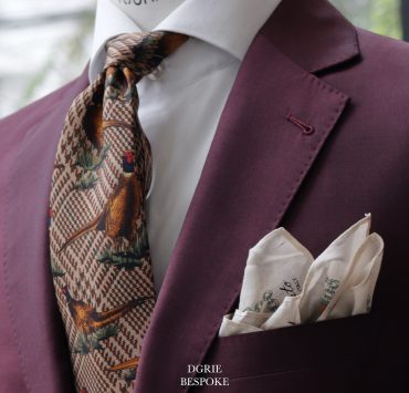 Wool & Mohair: ตัดสูทสีแดง Burgundy Made in England 15 wool mohair burgundy made in england dgrie 1