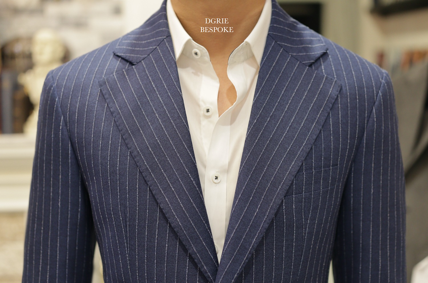 navy pinstripe classic lapel suits dgrie 2