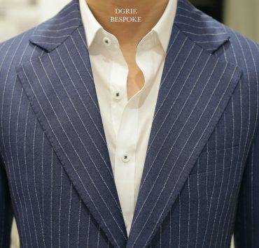Navy Pinstripe Classic Lapel Suits: ตัดสูทวินเทจ ด้วยผ้าจากประเทศอังกฤษ 14 navy pinstripe classic lapel suits dgrie 3