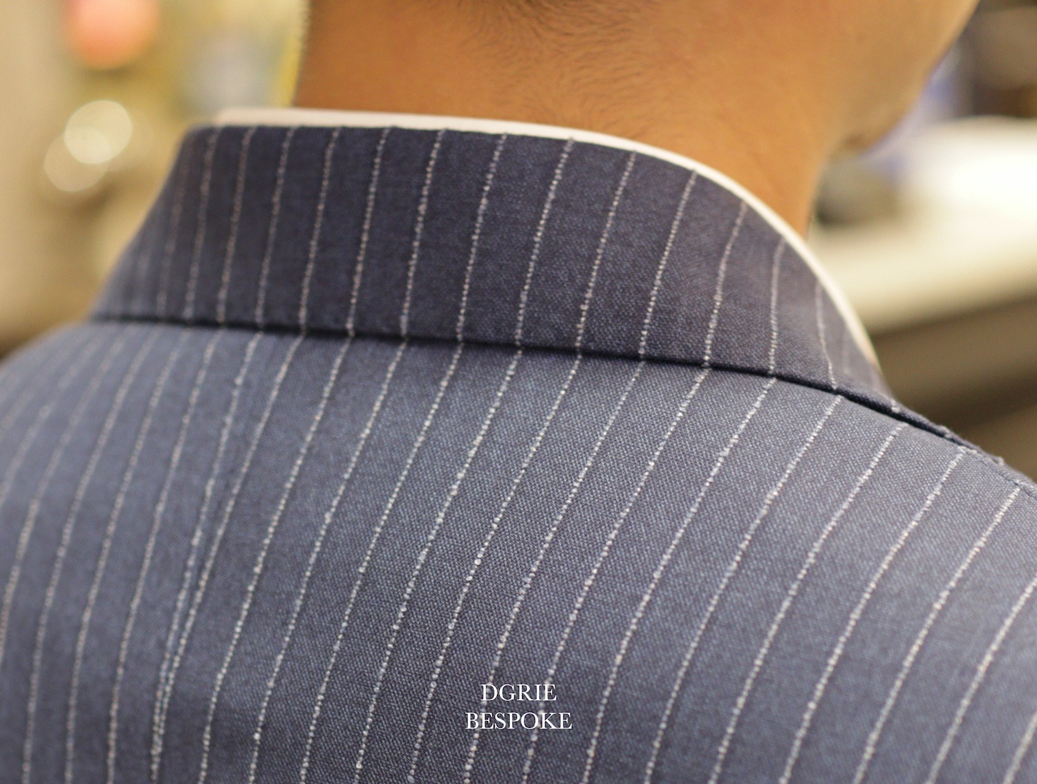 navy pinstripe classic lapel suits dgrie