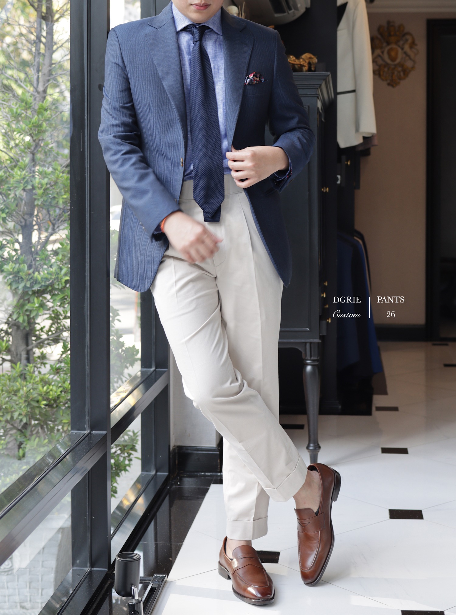 cognac premium penny loafer dgrie 6