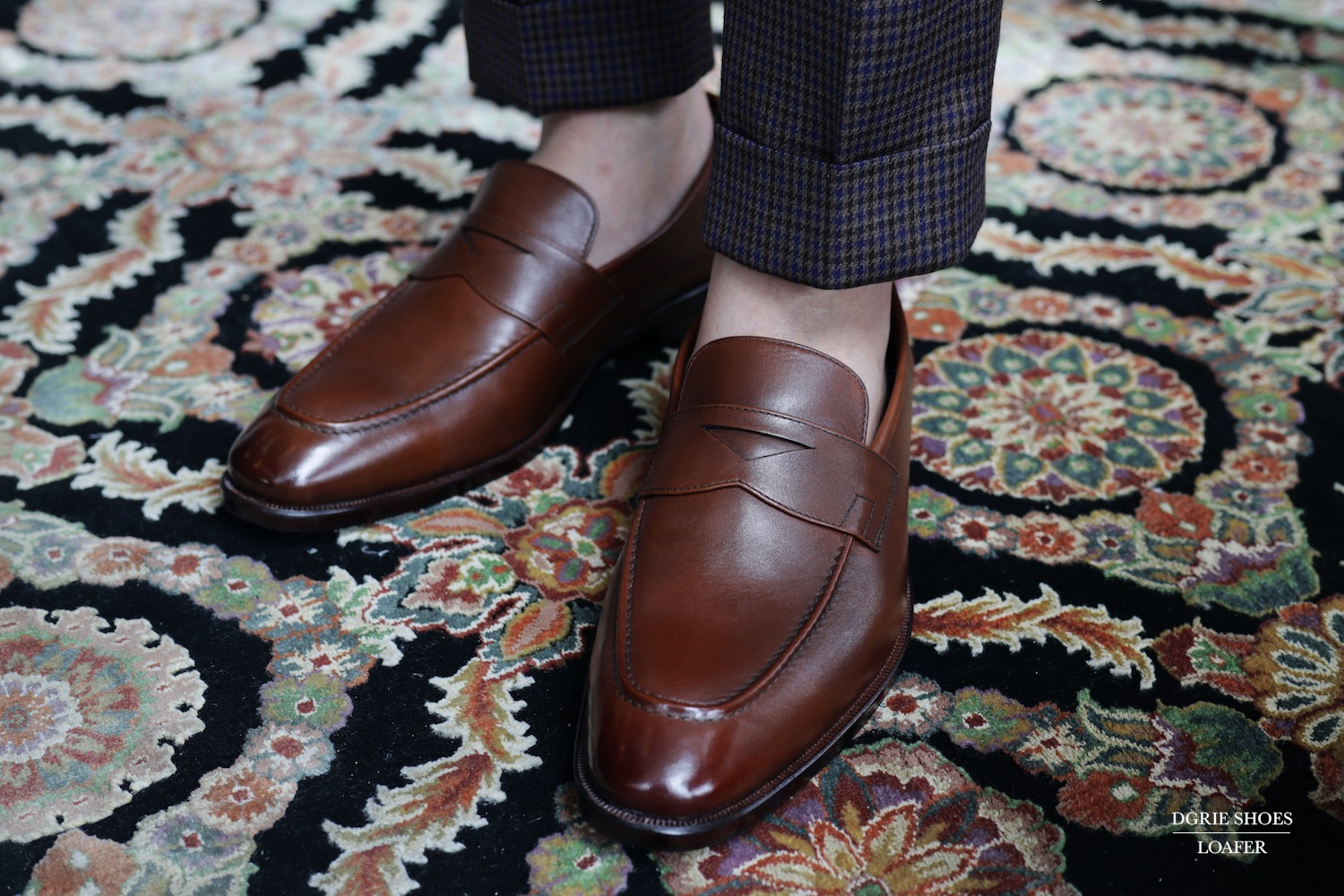 cognac premium penny loafer dgrie