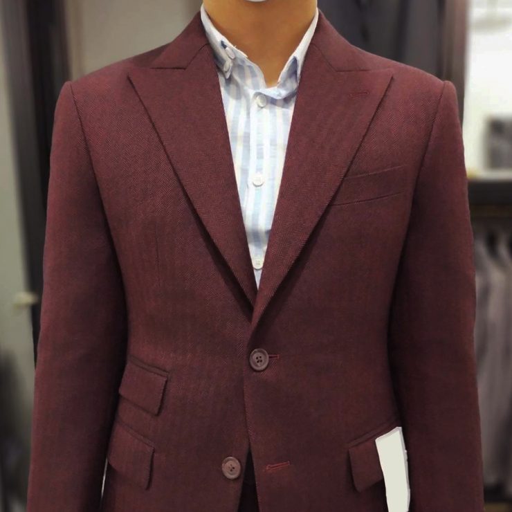 DGRIE: Red Flannel Suits: ตัดสูทสีแดงผ้า 100% Wool Flannel 13 dgrie red flannel suits 100 wool flannel dgrie 5