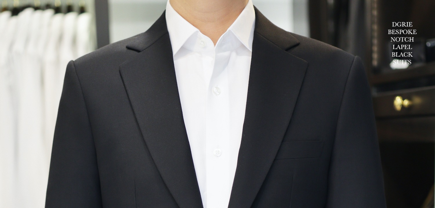 dgrie notch lapel original black dgrie