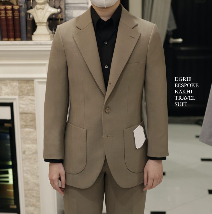 DGRIE 2nd KHAKI TRAVEL SUIT: ตัดสูท ยับยาก ระบายอากาศได้ดี 3 dgrie khaki travel suit dgrie 4