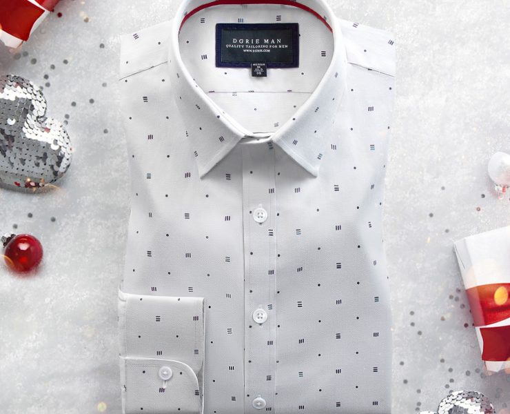 dgrie play light gray herringbone cotton dgrie