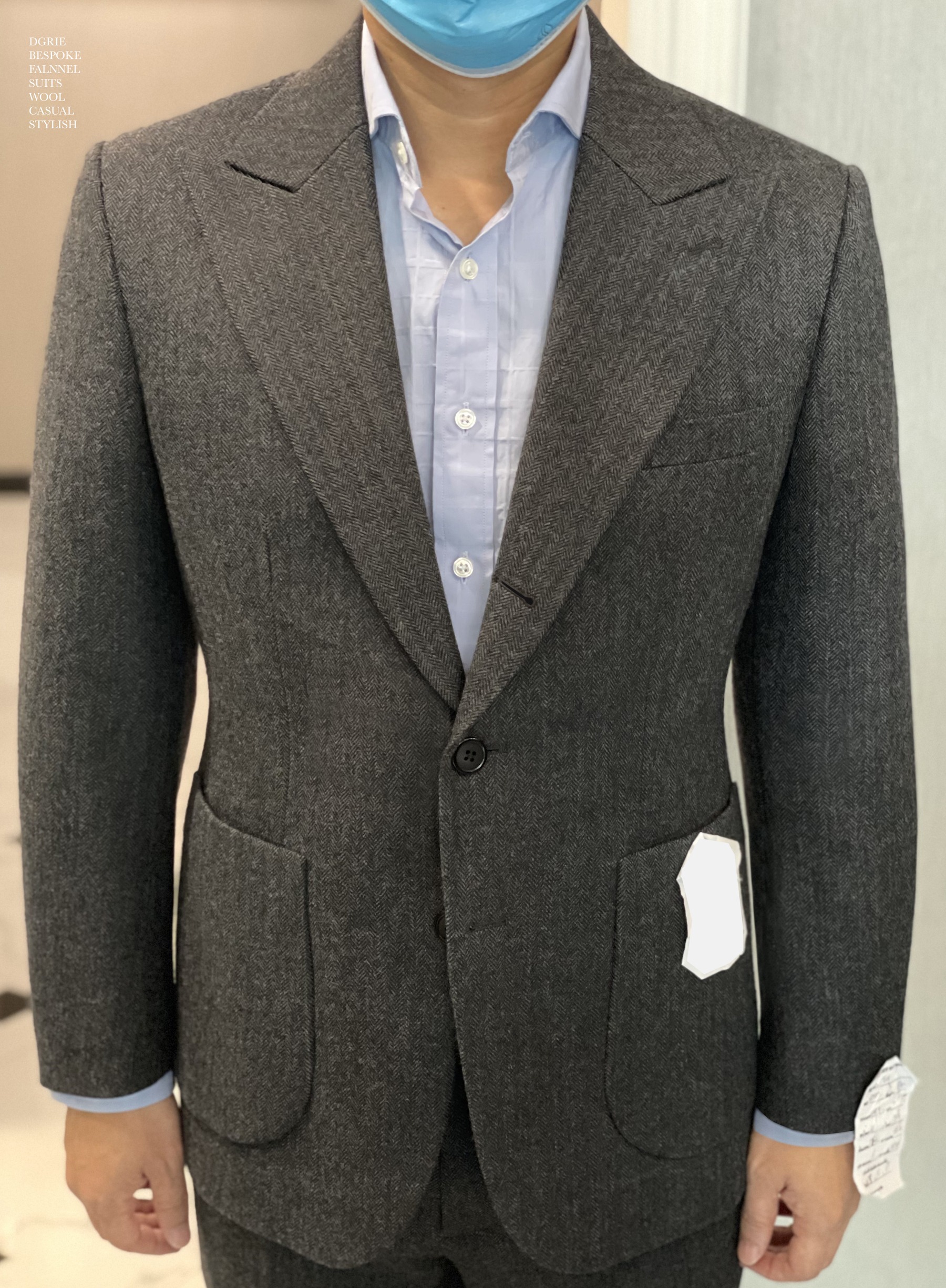 dgrie 100 wool flannel suit dgrie